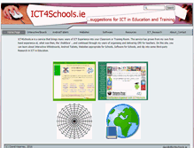 Tablet Screenshot of ict4schools.ie